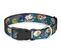 Plastic Clip Collar Rugrats Cookie Scene NARROW-Medium 8.5-12"