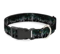 Plastic Clip Collar Seattle Vivid Skyline/Space Dust WIDE-Medium 16-23"
