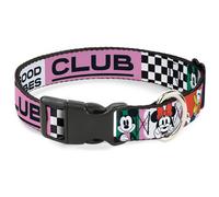 Plastic Clip Collar Sensational Six GOOD VIBES CLUB Pose Blocks Multi Color Larg