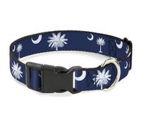 Plastic Clip Collar South Carolina Flags Scattered Large 15-24"