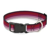 Plastic Clip Collar Spectrum Pink NARROW-Large 9.5-14.5"