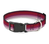 Plastic Clip Collar Spectrum Pink WIDE-Medium 16-23"