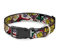Plastic Clip Collar Spider-Man AMAZING FANTASY Cover Pose WIDE-Large 20-31"