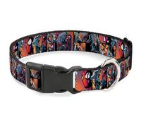 Plastic Clip Collar Spider-Man & Black Cat Scene Blocks Medium 11-16.5"