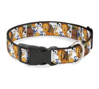 Plastic Clip Collar Star Wars 5-Character Poses Stacked NARROW-Small 7-8.5"