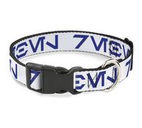 Plastic Clip Collar Star Wars Aurebesh REBEL White/Blue NARROW-Small 7-8.5"