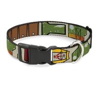Plastic Clip Collar Star Wars Boba Fett Utility Belt Bounding Tan WIDE-Small 13-