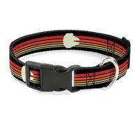 Plastic Clip Collar Star Wars Millennium Falcon Stripe Black/Multi Color Small 9