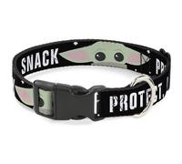Plastic Clip Collar Star Wars The Child Chibi Face PROTECT ATTACK SNACK Black/Wh