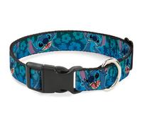 Plastic Clip Collar Stitch Expressions/Hibiscus Collage Green-Blue Fade Medium 1