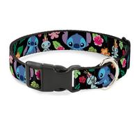 Plastic Clip Collar Stitch & Scrump Poses/Tropical Flora Small 9.5-13"