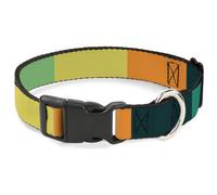 Plastic Clip Collar Summer Essentials Color Block 1 NARROW-Small 7-8.5"
