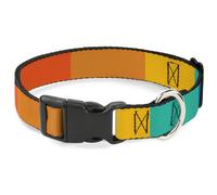 Plastic Clip Collar Summer Essentials Color Block 2 Medium 11-16.5"