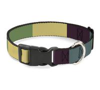 Plastic Clip Collar Summer Essentials Color Block 5 WIDE-Small 13-17"