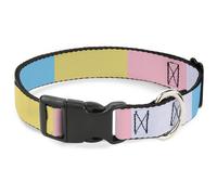 Plastic Clip Collar Summer Essentials Color Block 6 NARROW-Large 9.5-14.5"