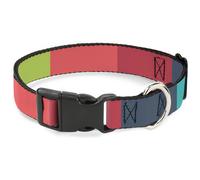 Plastic Clip Collar Summer Essentials Color Block 8 NARROW-Small 7-8.5"