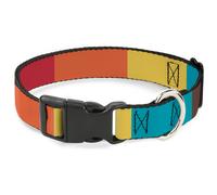 Plastic Clip Collar Summer Essentials Color Block 9 Medium 11-16.5"