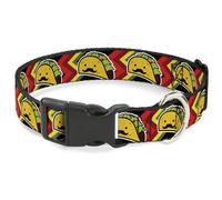 Plastic Clip Collar Taco Man Medium 11-16.5"