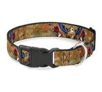 Plastic Clip Collar Tattoo Johnny-Blonde WIDE-Small 13-17"