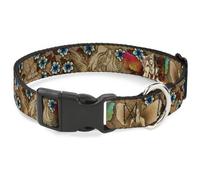 Plastic Clip Collar Tattoo Johnny-Fairies WIDE-Large 20-31"