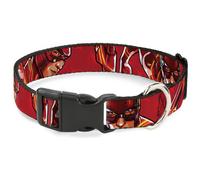 Plastic Clip Collar The Flash 2023 2-Poses Close-Up Reds WIDE-Large 20-31"