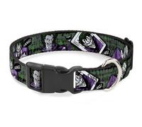 Plastic Clip Collar The Joker 4-Poses/Joker Card HAHA/Smile/BANG Grays/Greens/P