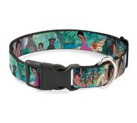 Plastic Clip Collar The Jungle Book Scenes NARROW-Small 7-8.5"