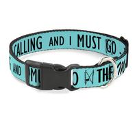 Plastic Clip Collar THE MOUNTAINS ARE CALLING AND I MUST GO/Mountains Outline2 T