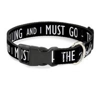 Plastic Clip Collar THE MOUNTAINS ARE CALLING AND I MUST GO/Mountains Outline3 B