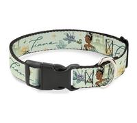 Plastic Clip Collar The Princess and the Frog Tiana Palace Pose with Script and