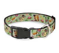 Plastic Clip Collar The Princess and the Frog Tiana's Place Collage Greens/Pinks
