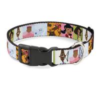 Plastic Clip Collar The Proud Family 6-Character Block Poses WIDE-Small 13-17"