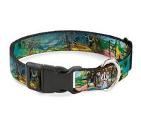Plastic Clip Collar The Wizard of Oz Yellow Brick Road Scenes NARROW-Large 9.5-1