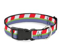 Plastic Clip Collar Toy Story Buzz Lightyear Bounding Striping Red/White/Green/P