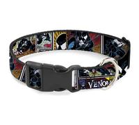 Plastic Clip Collar Venom Comic Book Panels NARROW-Small 7-8.5"