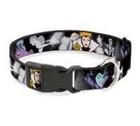 Plastic Clip Collar Villains Hexing Princess' Scenes Color/Black/White NARROW-Sm