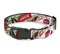 Plastic Clip Collar Vintage Coca-Cola GO REFRESHED Ads and Icons Collage Medium
