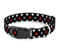 Plastic Clip Collar Vinyl Records Stacked Black/Gray/Red/White WIDE-Medium 16-23