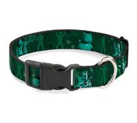 Plastic Clip Collar Woody & Friends KEEP CALM & REACH FOR THE SKY Blues Medium 1