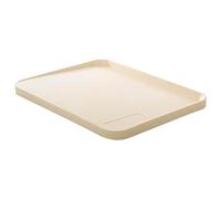 Plastic Cutting Board with Raised Borders | Double Sided Grip Base Chopping Board for Vegetables/Meat/Fruits | Resilient PP Kitchen Cutting Board, Dishwasher Safe