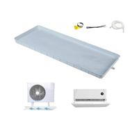 Plastic Drain Pan Air Conditioner Drip Pan Large Water Tray with Drain Pipe for Window Air Conditioner Outdoor Unit