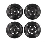 Plastic Exercise Bike Wheels 70mm Diameter 8mm Hole | Low noise operation, smooth rolling per surface, 70mm diameter, 8mm inner hole, 4-pack set