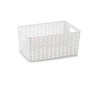 Plastic Forte Cestino 29 x 19,5 x 13 Bianco