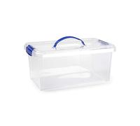 Plastic Forte Scatola No 24 (10 L) Trasparente, 23 x 38,5 x 17,5 cm