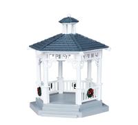 Plastic Gazebo With Decorations, Set Of 6 - LEMAX COD. 04160