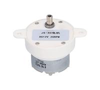 Plastic Gear Motor Speed Reduction 12V 20RPM High Efficiency Low Noise for Toy Equipment Machinery Financial Appliances Durable Lightweight Easy Install JS40