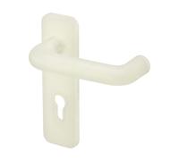 Plastic Hardware Store Doppia Maniglia per Porta Tagliafuoco Fluorescente, Antincendio in Polipropilene e Anima in Acciaio Ignifuga - Fluorescente - 1 pezzi
