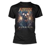 Plastic Head Accept Humanoid Band Logo T Shirt Size M