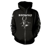 Plastic Head Bathory 'Goat' Felpa con cappuccio e zip, Nero , XXL