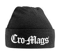 Plastic Head Cro-Mags - Berretto con scritta "White Logo", colore: Nero
